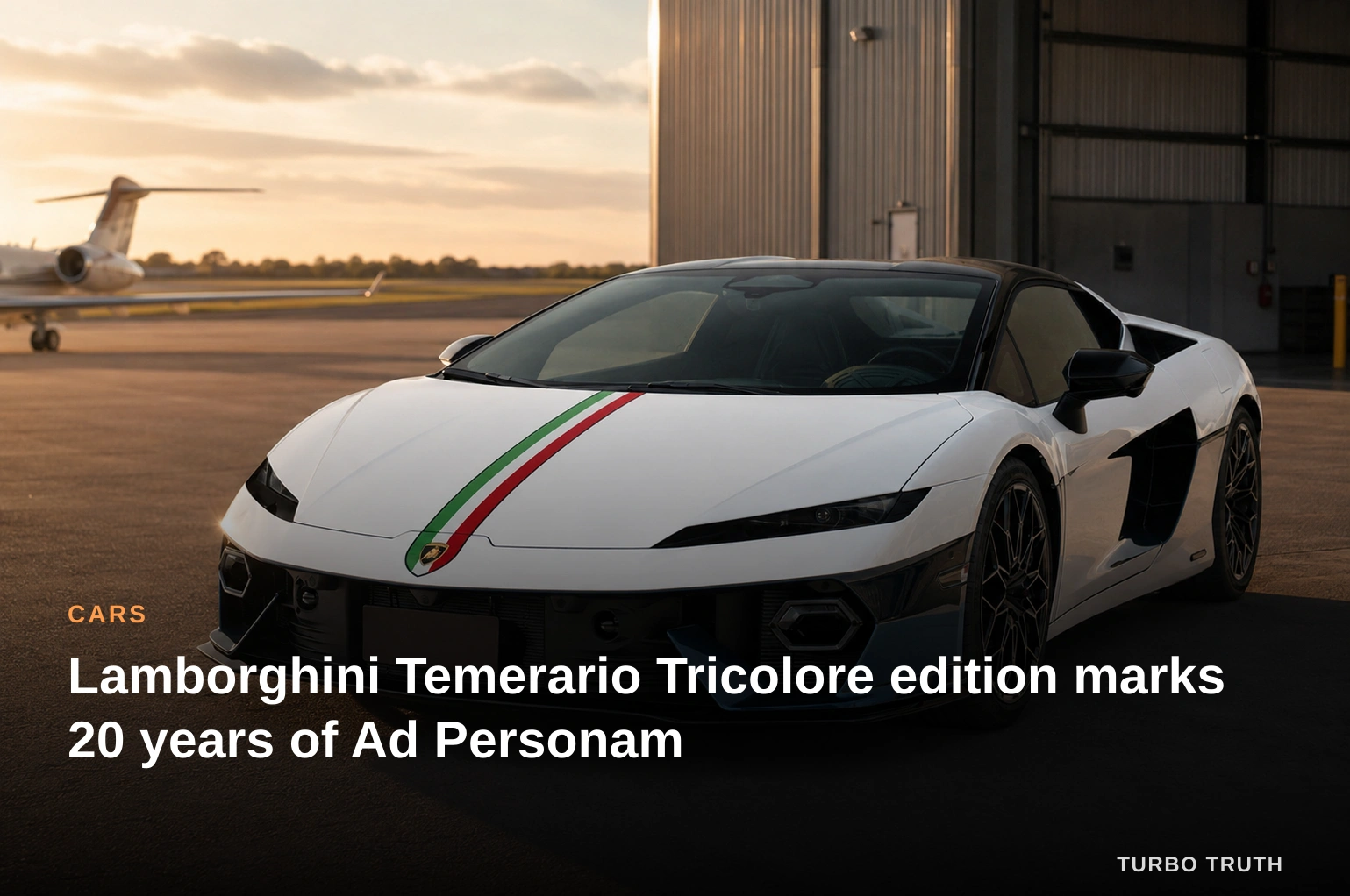 Lamborghini Temerario Tricolore edition marks 20 years of Ad Personam