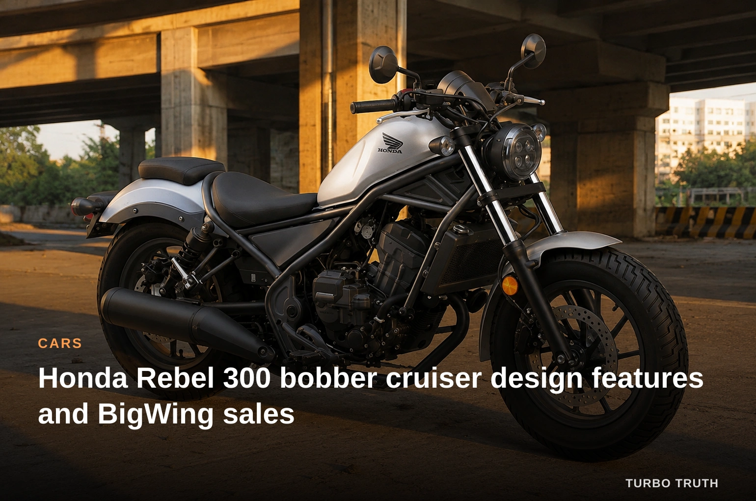 Honda Rebel 300 bobber cruiser design features and BigWing sales