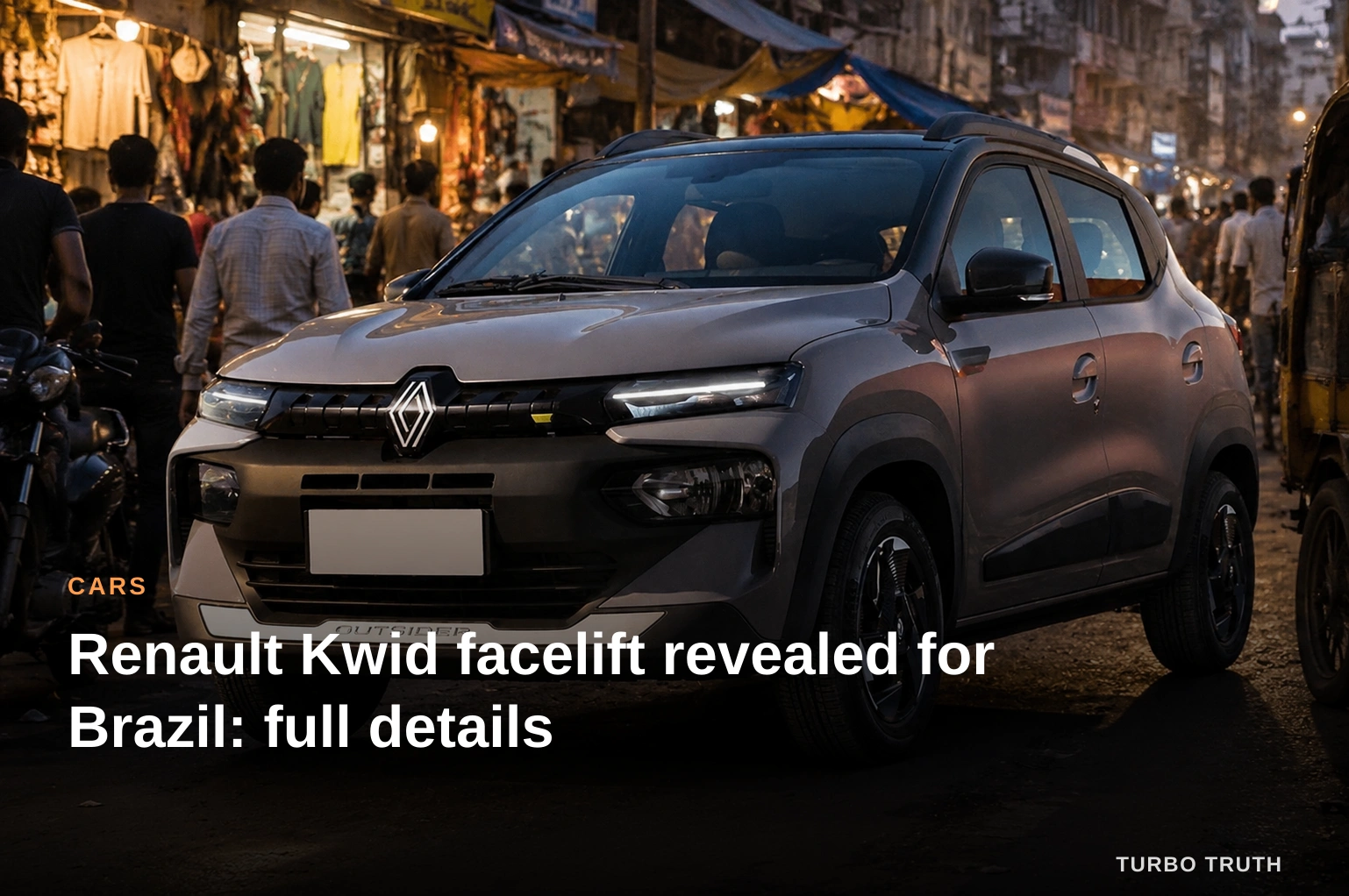 Renault Kwid facelift revealed for Brazil: full details