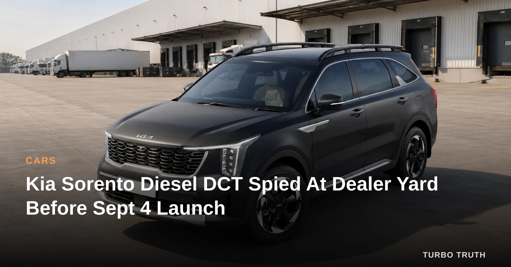 Kia Sorento Diesel DCT Spied At Dealer Yard Before Sept 4 Launch