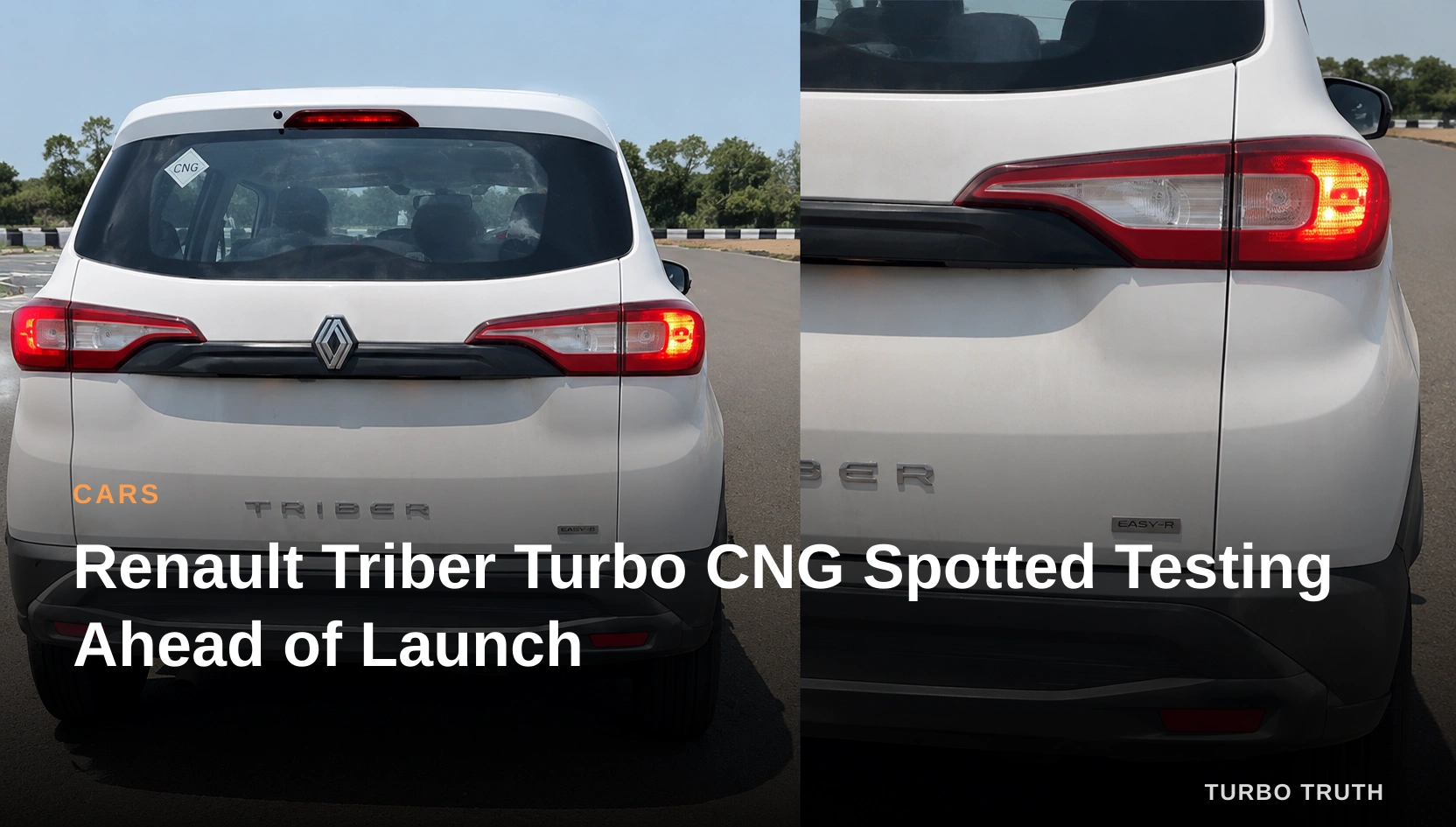 Renault Triber Turbo CNG Spotted Testing Ahead of Launch
