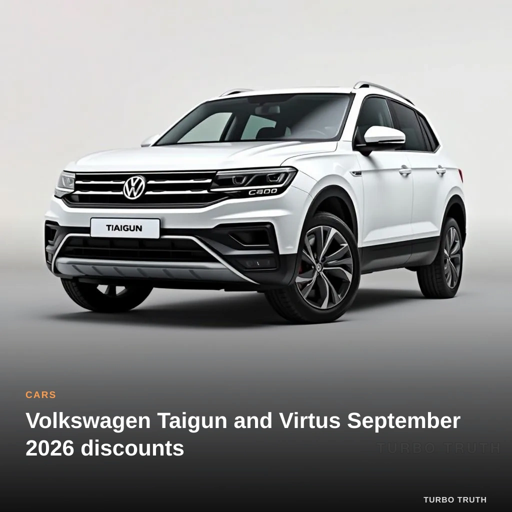 Volkswagen Taigun and Virtus September 2026 discounts