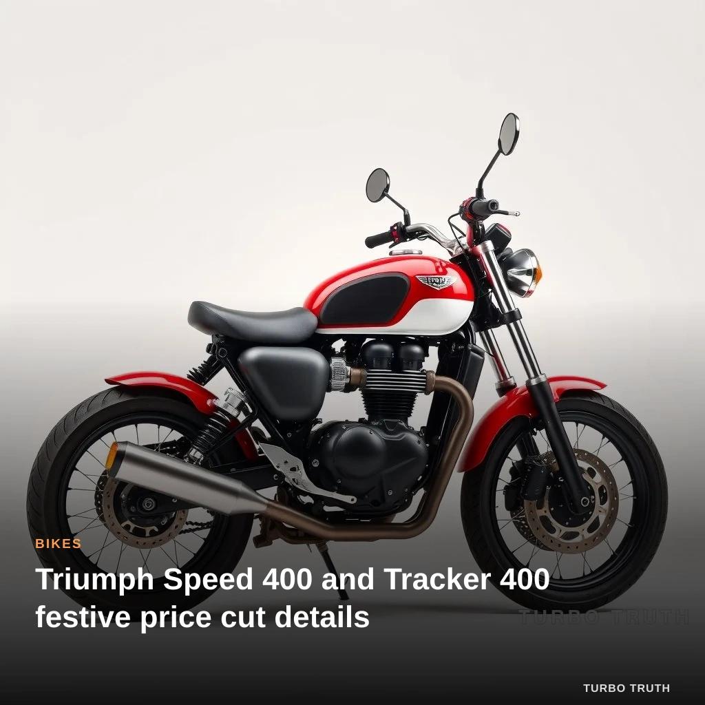 Triumph Speed 400 and Tracker 400 festive price cut details