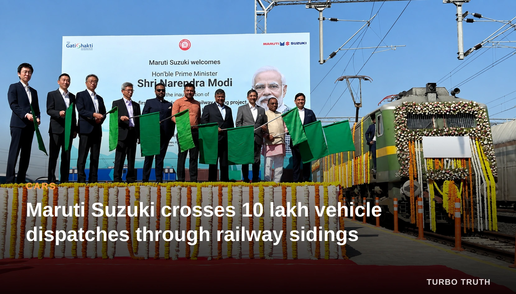 Maruti Suzuki crosses 10 lakh vehicle dispatches through railway sidings