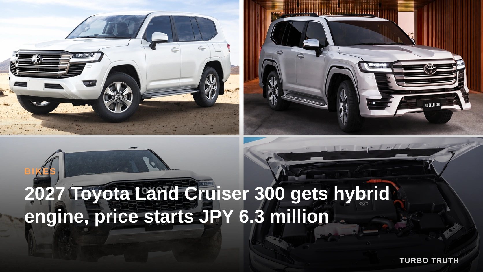 2027 Toyota Land Cruiser 300 gets hybrid engine, price starts JPY 6.3 million
