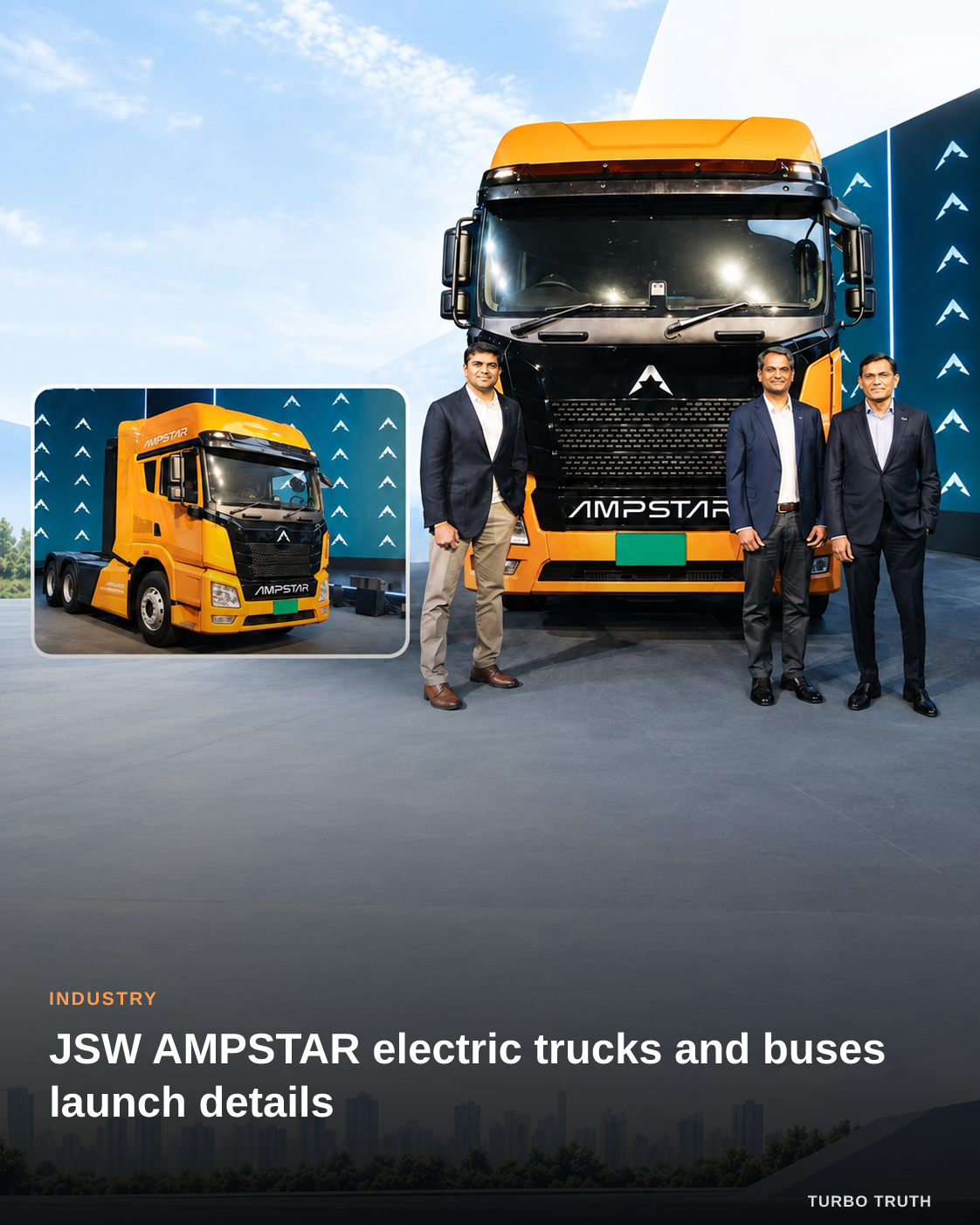 JSW AMPSTAR electric trucks and buses launch details