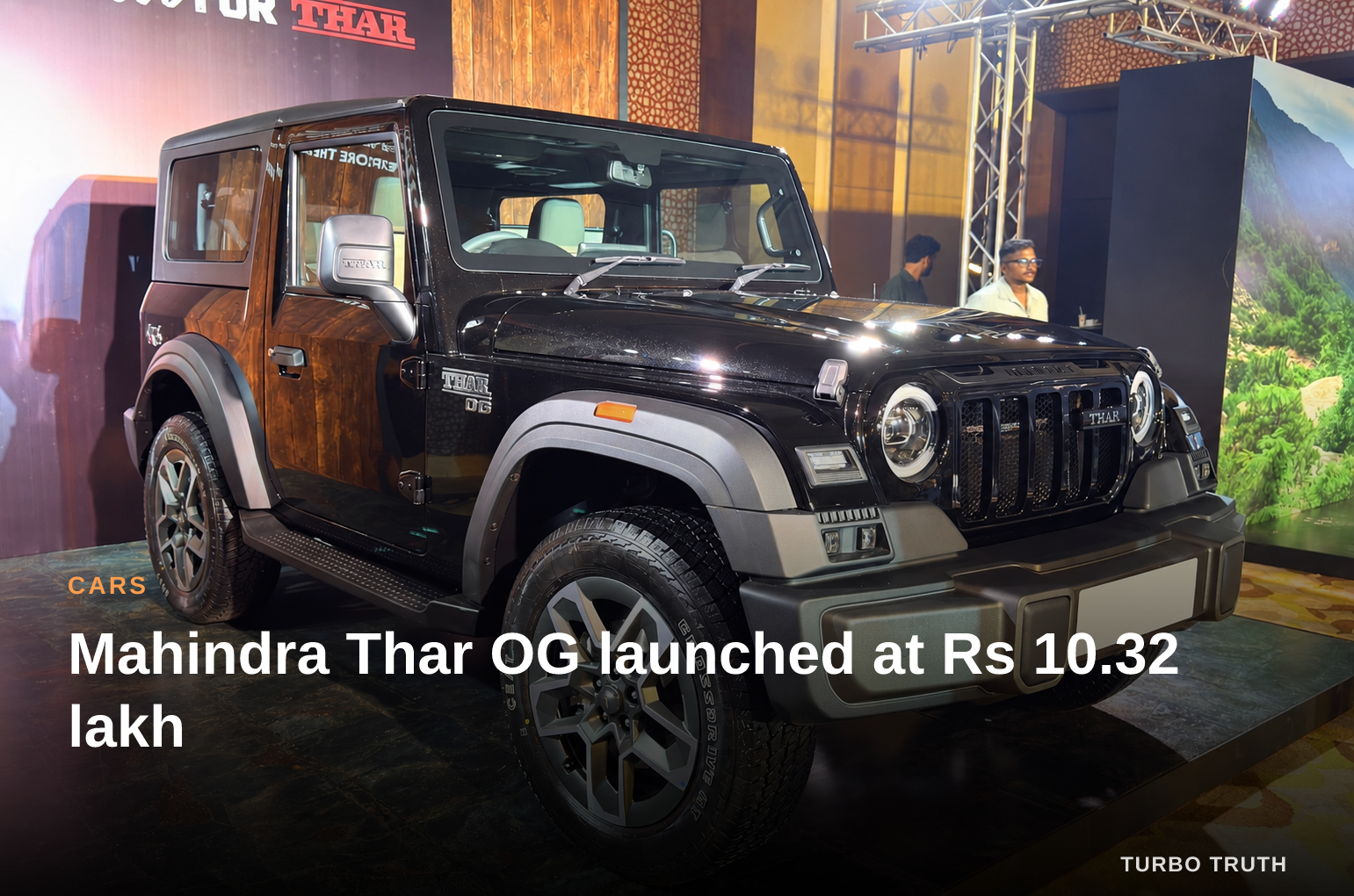 Mahindra Thar OG launched at Rs 10.32 lakh