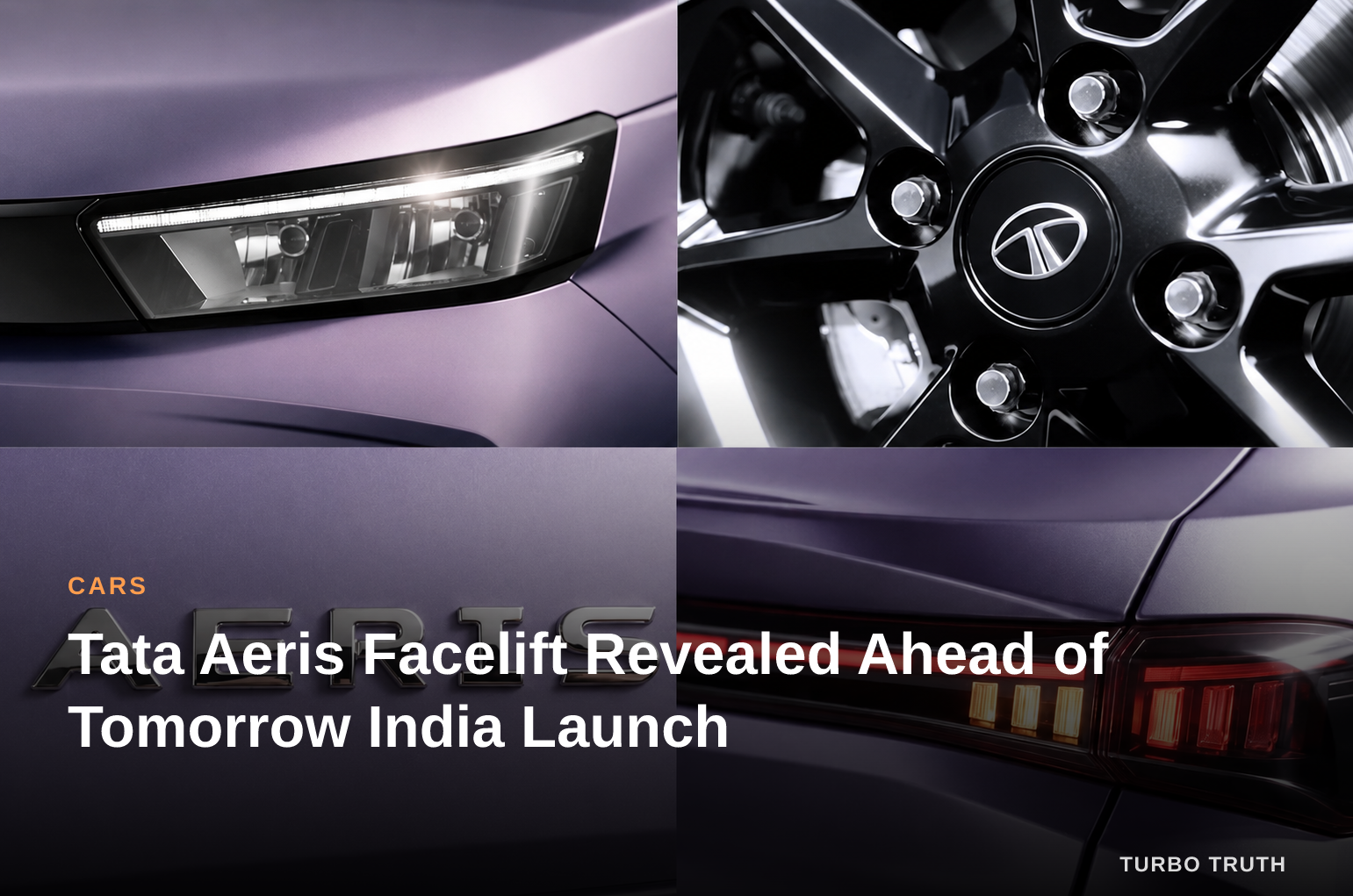 Tata Aeris Facelift Revealed Ahead of Tomorrow India Launch