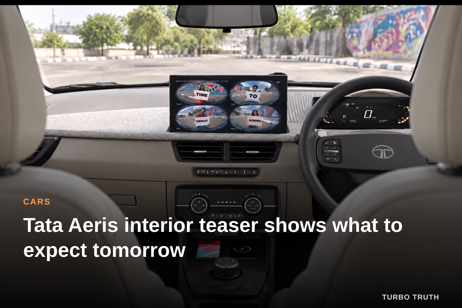 Tata Aeris interior teaser shows what to expect tomorrow
