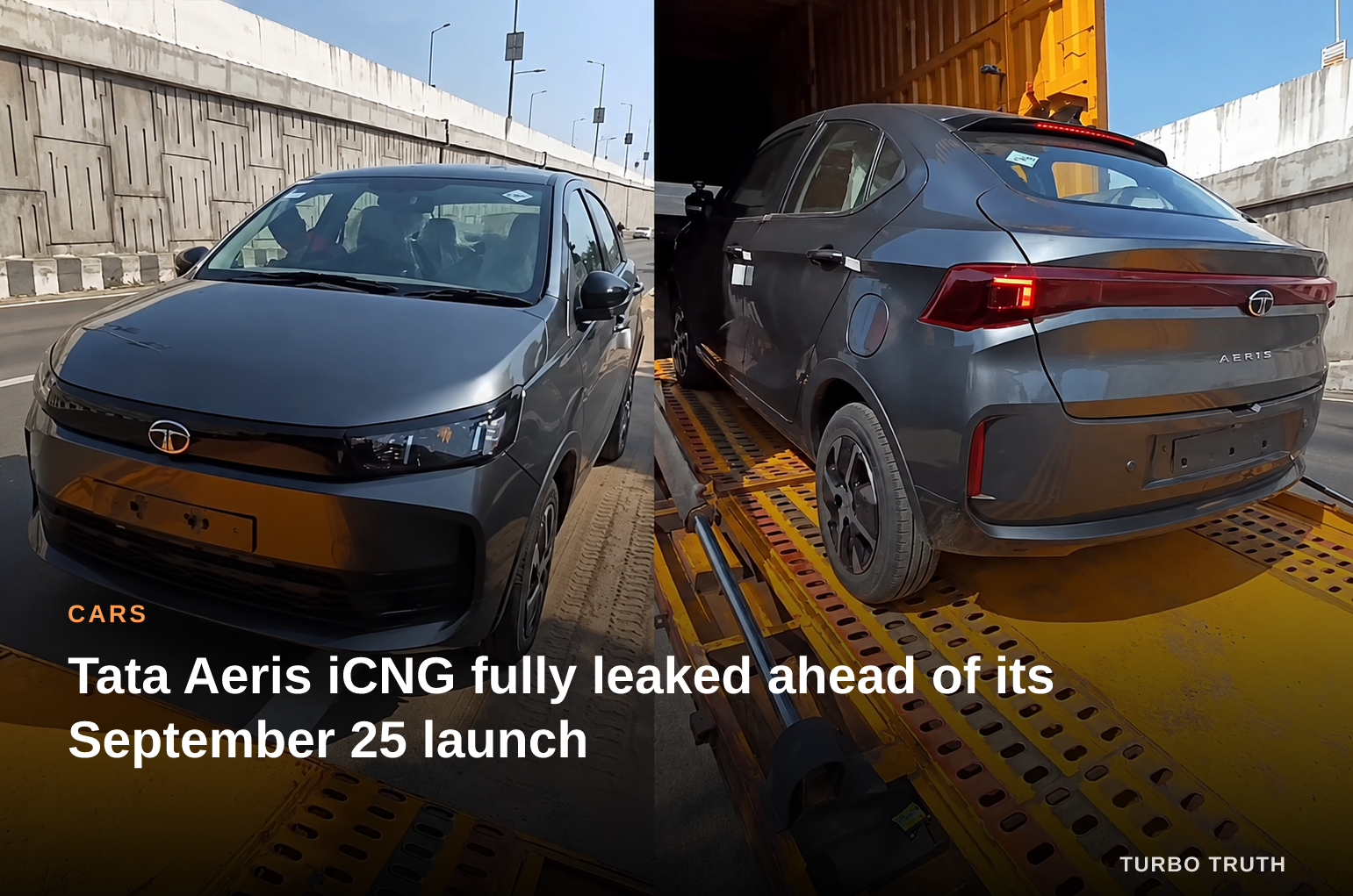Tata Aeris iCNG fully leaked ahead of its September 25 launch