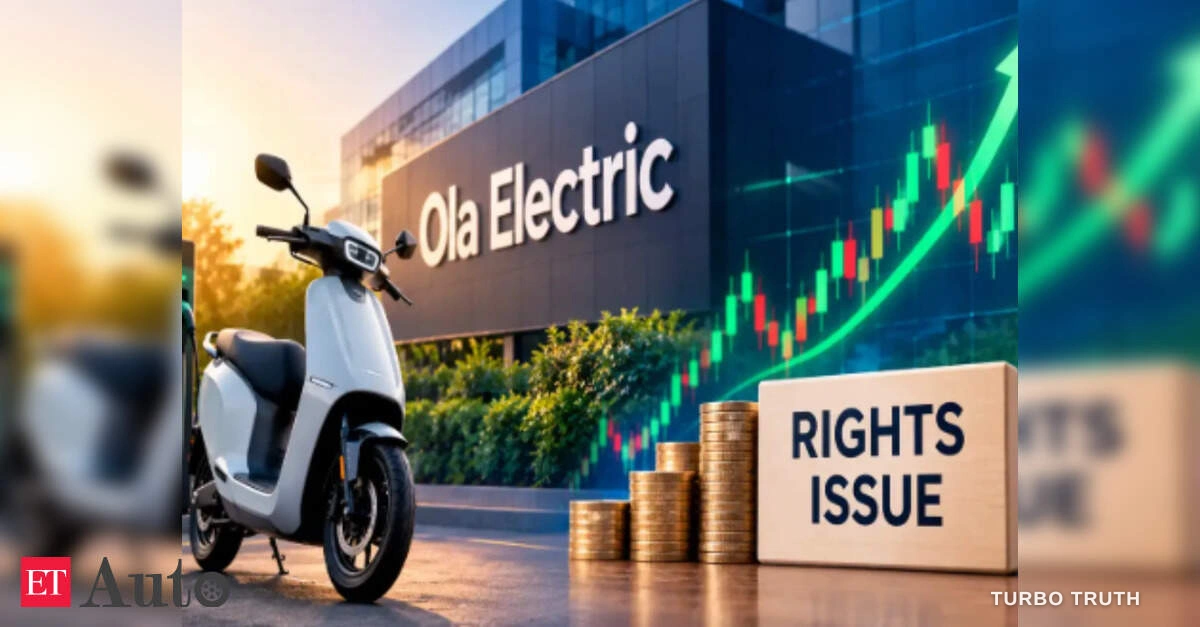 Ola Electric shares drop amid ₹1000 crore rights issue plan